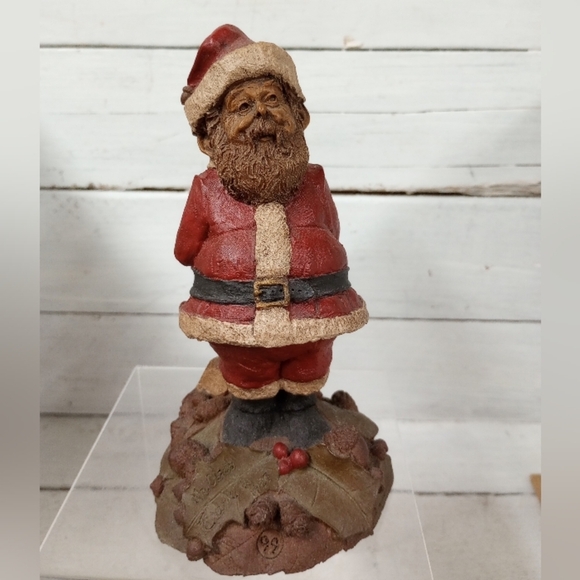 Vintage Signed Tom Clark Christmas Gnome, 1987 Mr Claus Figurine Sculpture Santa - Picture 1 of 12